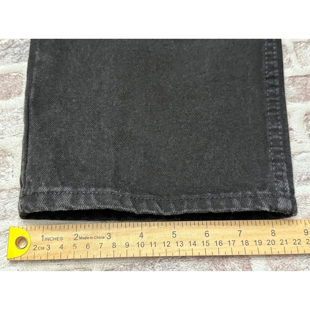 Vintage Levis 505 Orange Tab Black Jeans Made USA Mens 38x30 Straight Leg 1997